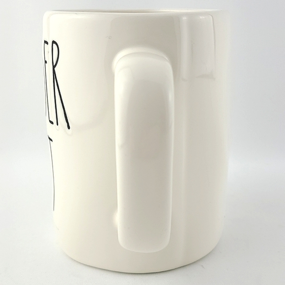 Rae Dunn Artisan by Magenta White Ceramic Mug Black Large Letters WANDER LUST - Picture 2 of 12